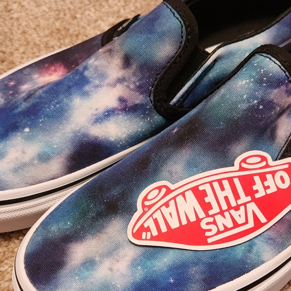 New unisex Galaxy Design Vans sneakers us mens 4.5 Womens 6.0 - Picture 7 of 7